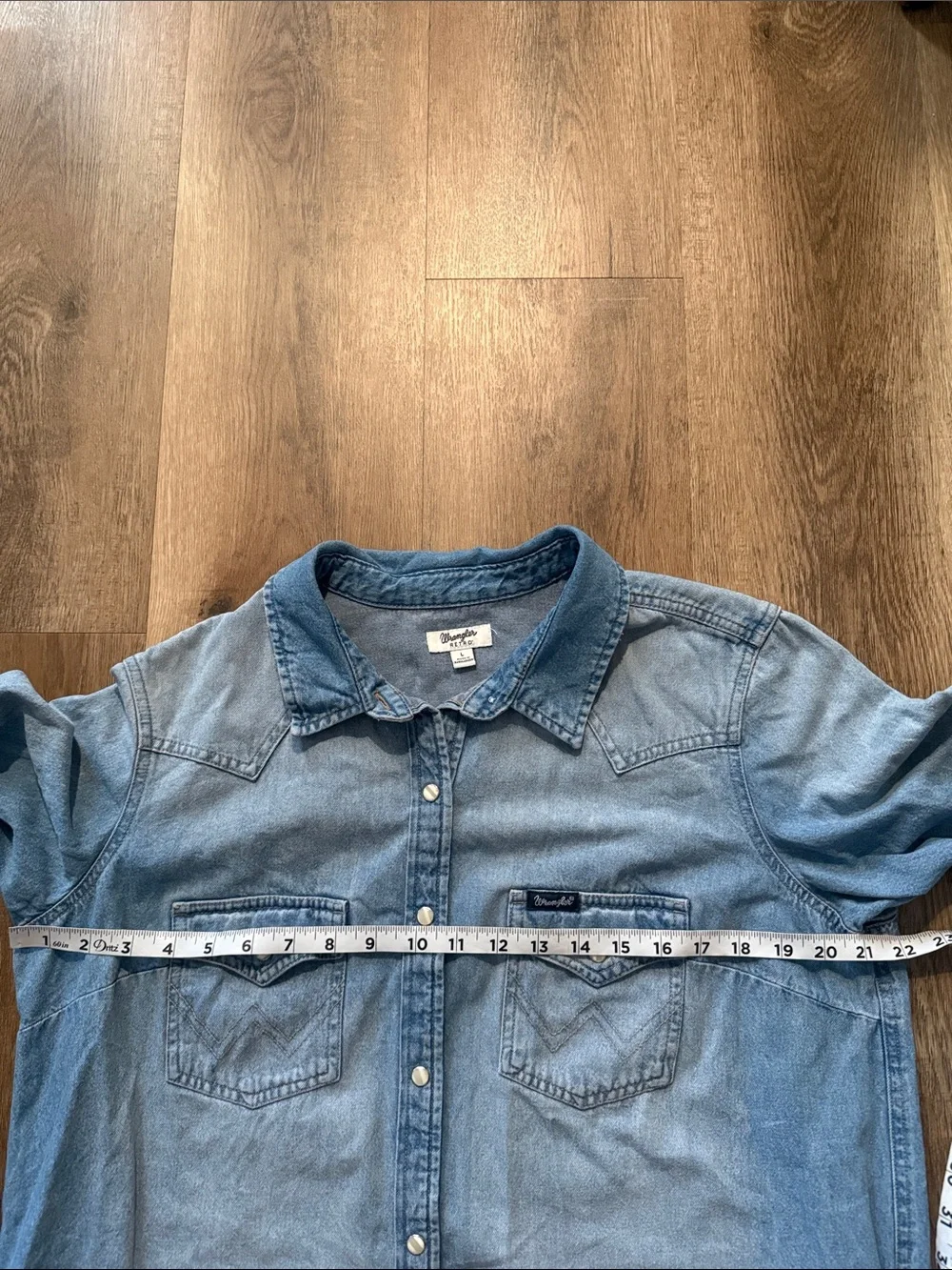 Wrangler Long Sleeve Denim Dress size large - Picture 9 of 11